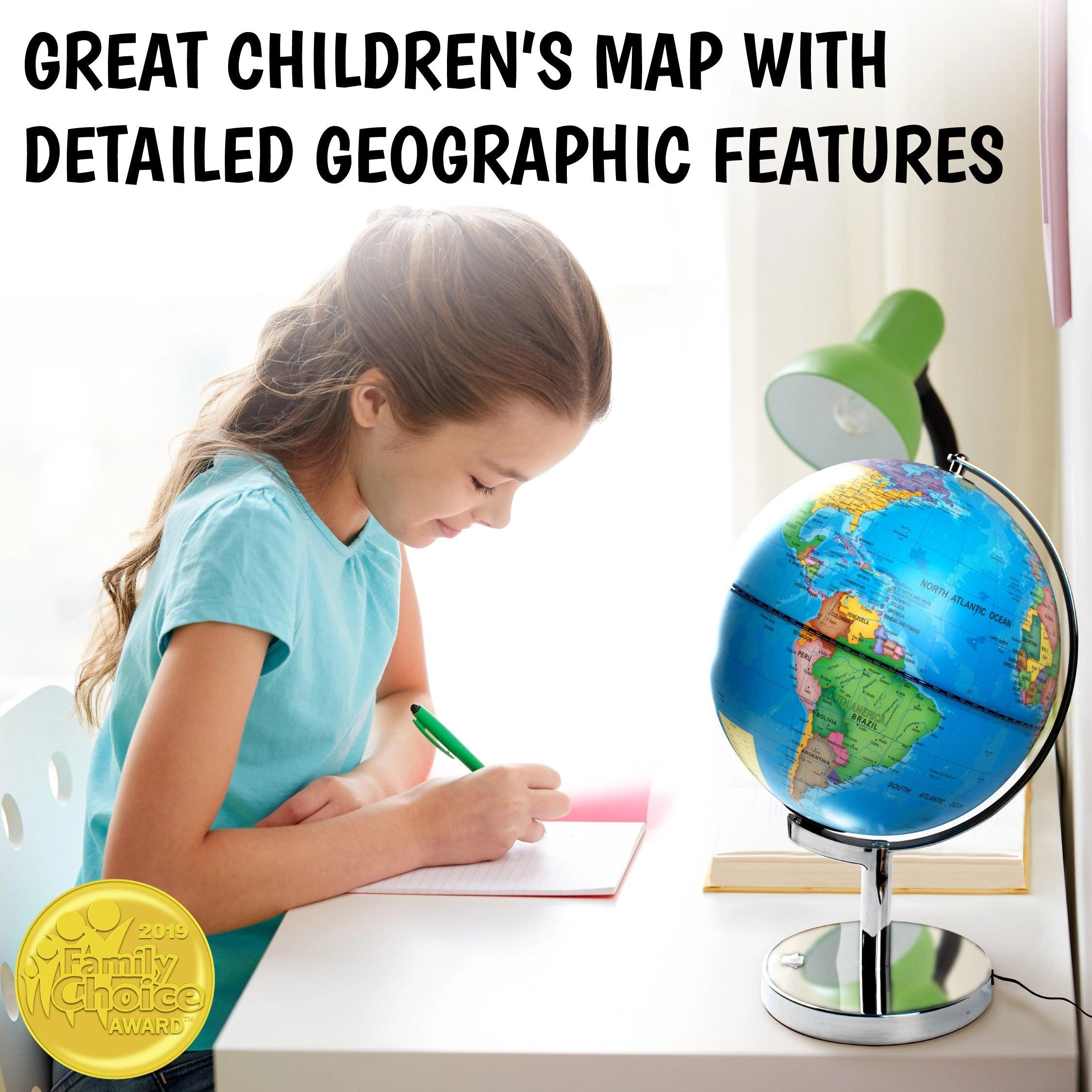 Sparkling World Adventure Globe – A Brilliant Learning Gift for Little Explorers!